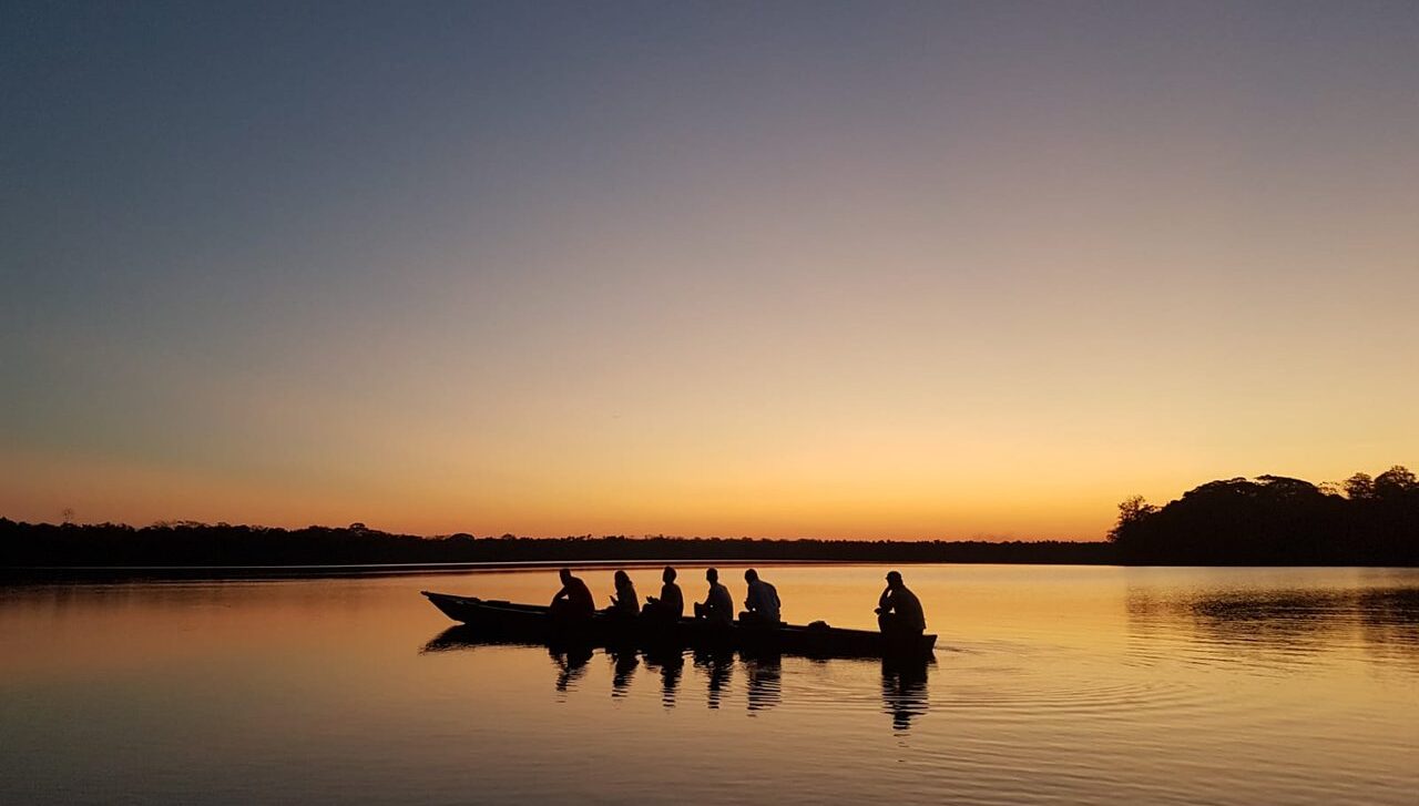 sunset at sandoval lake